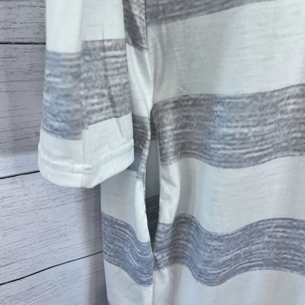 Boutique Brand Striped Loose Fit Side Pockets 3/4 Sleeve Mini Dress 💗